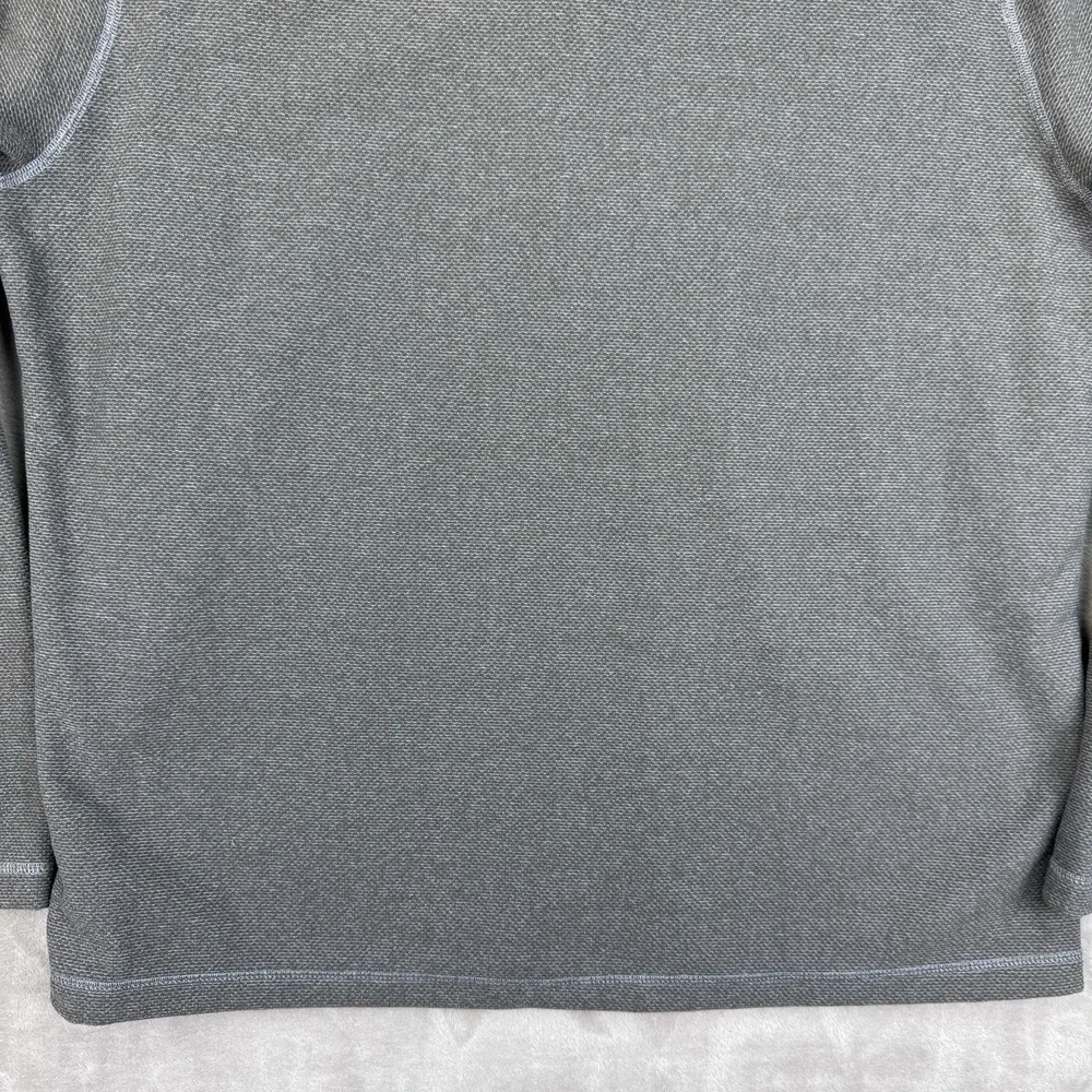 The‎ North Face 1/4 Zip Fleece Pullover Men XL Gray Textured Outdoor Hiking